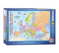 Puzzle - Mapa De Europa - 1000 Piezas