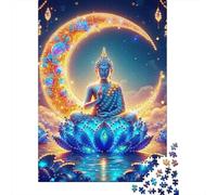 Puzzle Meditación Zen 1000 Piezas Adultos Papel Decoración Luna Loto Relajante Mente Creativa 70x50cm/1000pcs