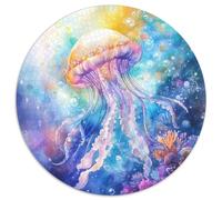 Puzzle Medusa 1000 Piezas para Adultos Juego Difícil de cartón Rompecabezas Medusa Coral Burbujas Decorativo Regalo Original 1000pcs (67.5x67.5cm)