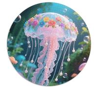 Puzzle Medusa 1000 Piezas para Adultos Juego Difícil de cartón Rompecabezas Medusa Flores Perla Decorativo Regalo para Hombre 1000pcs (67.5x67.5cm)