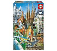 Puzzle Miniatura Educa 1000 Piezas Collage Gaudi 11874 , 30 X 46CM
