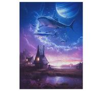Puzzle místico adicto al mundo de 300 piezas para adultos, rompecabezas de madera - presión reducida difícil imposible rompecabezas para 12 + niños 42 × 30 cm