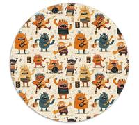 Puzzle Monstruos Rock 'n' Roll 1000 piezas Ronda elementos de grupo Juegos Niños y Familia para Adultos Juegos y Regalos 1000 piezas (67,5x67,5 cm)