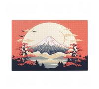 Puzzle Monte Fuji Puzzle 200 Piezas Japón Imposible, DIY Obra de Arte de Juego de Rompecabezas para Adultos, Rompecabezas de Impresión de Alta Definición Multicolor, Decoracion Hogar 35x25cm D-698