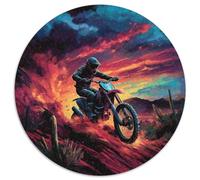Puzzle Moto de Cross 1000 Piezas para Adultos Juego EduGatoivo de cartón Puzzles Cocherera de Motocross Todo Terreno Decorativo Regalo Ideal 1000pcs (67.5x67.5cm)