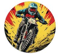 Puzzle Motocicleta 1000 Piezas para Adultos Juego EduGatoivo de cartón Puzzles Conductor Motocicleta Todo Terreno Decorativo Regalo Original 1000pcs (67.5x67.5cm)