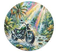 Puzzle Motocicleta 1000 Piezas para Adultos Y Niños Juego EduGatoivo De Cochetón Rompecabezas Motocicleta Jungla Decorativo Regalo para Hombre 1000pcs (67.5x67.5cm)