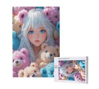 Puzzle Mujer 500 Piezas Oso Grande Rompecabezas Adultos de Madera, Puzzles Juegos Divertidos/Relajantes/Desafiantes para Adultos y Principiantes, como Regalo para Amigos y Seres Queridos 2T-1795