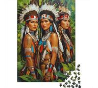 Puzzle Mujeres indígenas Americanas De 1000 Piezas Interesante Rompecabezas Adultos De 1000 Piezas Juego Regalo 70x50cm/1000pcs