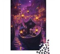 Puzzle Noche de Venecia Gótica De 1000 Piezas Interesante Rompecabezas Hombres Y Mujeres De 1000 Piezas Obra De Arte Entretenimiento Creativo 70x50cm/1000pcs
