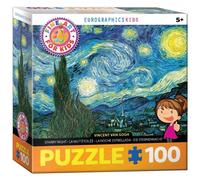 Puzzle - Noche Estrellada De Vincent Van Gogh - 100 Piezas