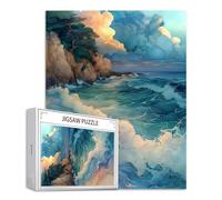 Puzzle Ondas Puzzle 5000 Piezas Escena Rompecabezas Adultos Pieza de Madera Juegos, Entretenimiento En Familia Rompecabezas Jigsaw para a Partir de 14 Años, Juego De Decoración del Hogar Regalos S-636