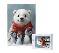 Puzzle Oso 4000 Piezas Pingüino Grande Rompecabezas Adultos de Madera, Puzzles Juegos Divertidos/Relajantes/Desafiantes para Adultos y Principiantes, como Regalo para Amigos y Seres Queridos 2T-1263