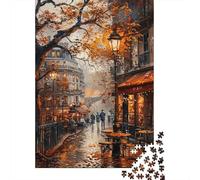 Puzzle Otoño Paris Street De 1000 Piezas Interesante Rompecabezas para Adultos De 1000 Piezas Obra De Arte Entretenimento 52x38cm/1000pcs