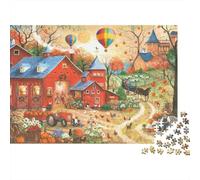 Puzzle Otoño Rural De 1000 Piezas Interesante Rompecabezas para Adultos De 1000 Piezas Juego Regalo 38x26cm/1000pcs