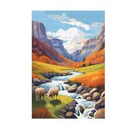Puzzle Oveja Puzzle 3000 Piezas Naturaleza Imposible, DIY Obra de Arte de Juego de Rompecabezas para Adultos, Rompecabezas de Impresión de Alta Definición Multicolor, Decoracion Hogar 81x122cm D-1728