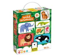 Puzzle Pairs Toddler Puzzles Wild Animals - Set of 18 2-Piece (Importación USA)