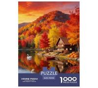 Puzzle Paisaje de Lago en otoño De 1000 Piezas Interesante Rompecabezas para Adultos De 1000 Piezas Decoracion Regalo 70x50cm/1000pcs