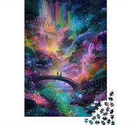Puzzle Paisaje del Castillo de fantasía De 1000 Piezas Interesante Rompecabezas para Adultos De 1000 Piezas Pintura Hobby 38x26cm/1000pcs