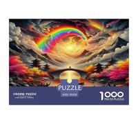 Puzzle Paisaje Oriental 1000 Piezas para Adultos, Rompecabezas Arquitectura Antigua con Niebla Colorida Adultos, Juego De Habilidad Difícil De Completar 70x50cm/1000pcs