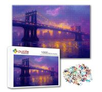 Puzzle Paisaje Puzzle 2000 Piezas Puente, Rompecabezas Imposible Desafiante, Adultos Madera Jigsaw, Juegos de Rompecabezas para Toda la Familia con Reducción de Presión, Regalos para Mujeres A-2