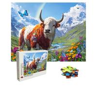 Puzzle paisaje Puzzle 5000 Piezas, Rompecabezas Adultos, buey Puzzles de Madera, Gigante Imposible Jigsaw para Toda La Familia 156.5x105.5 cm, Actividad Creativa Adultos, Puzzles Estilo Clásico 8p-403
