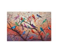 Puzzle Pájaro 3000 Piezas Árbol Puzzle Grande Adultos de Madera con Cajas y Cartel, Juegos Divertido/Difícil/Colorido/Desafiante/Intelectual, Hogar Habitación Decoración, Regalos Mujer 1T-268