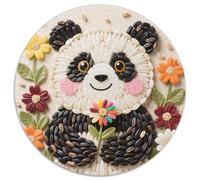 Puzzle Panda 1000 Piezas para Adultos Juego EduGatoivo de cartón Puzzles Panda Granos Flores Decorativo Regalo para Hombre 1000pcs (67.5x67.5cm)