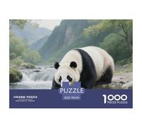 Puzzle Panda De 1000 Piezas para Adultos, Puzzle Ruisseau de Montaña Adultos, Juego Didáctico Productos Lúdicos Creativos 70x50cm/1000pcs