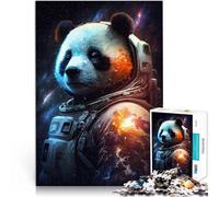 Puzzle panda espacial astronauta, 1000 piezas, para adultos, 26 x 38 cm, puzle de cartón, adecuado para niños a partir de 14 años, juego de pensamiento