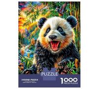 Puzzle Panda Gigante 1000 Piezas para Adultos Y Niños - Rompecabezas De DIY, Juego Creativo para Toda La Familia 52x38cm/1000pcs