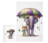 Puzzle Para Adolescentes 1000 PCS The Boy And Elephant Puzzle Para Adultos Juegos Relajantes Análisis Y Lógica Diversión Actividad En Casa, 1000 PCS