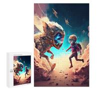 Puzzle para adolescentes, 1000 piezas, encuentro alienígena en el espacio, 1 rompecabezas para adultos, juegos divertidos, decoración del hogar, regalos de cumpleaños y regalos únicos, 1000 piezas