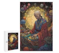 Puzzle para adolescentes 1000 piezas Monk in Meditation Puzzles para adultos, juegos divertidos, decoración del hogar, regalos de cumpleaños y regalos únicos, 1000 piezas