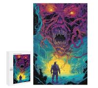 Puzzle para adolescentes 1000 piezas monstruos en el abismo rompecabezas para adultos juegos relajantes corte preciso juego desafiante regalos 1000 PCS