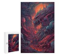 Puzzle para adolescentes, 1000 piezas, rompecabezas de paisajes extraterrestres voraciosos para adultos, juegos divertidos, decoración del hogar, regalos de cumpleaños y regalos únicos, 1000 piezas