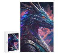 Puzzle para adolescentes, 1000 piezas, rompecabezas de retrato de dragón de fantasía para adultos, juegos de relajación, desafío difícil, regalos de cumpleaños únicos, 1000 piezas