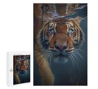 Puzzle para adolescentes 1000 piezas Tigre Underwater Close-Up Puzzles para adultos Juegos de pensamiento Decoración del hogar Actividades divertidas en el hogar 1000 PCS