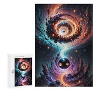 Puzzle para adolescentes 300 piezas Cosmic Yin-Yang Swirl-1 Puzzles para adultos Práctico juego para mejorar la memoria Actividades divertidas para el hogar 300 PCS