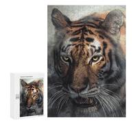 Puzzle para adolescentes 300 piezas Retrato de tigre salvaje -2 rompecabezas para adultos juegos relajantes corte preciso juego desafiante regalos 300 piezas