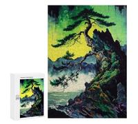 Puzzle para adolescentes 300 piezas rompecabezas de serenidad de pino de montaña para adultos juego práctico para mejorar la memoria actividades divertidas para el hogar 300 piezas