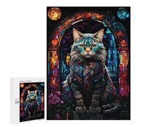 Puzzle Para Adolescentes 500 PCS Abyssinian Cat Abstract Puzzle Para Adultos Juegos Relajantes Decoración Mural Actividades Divertidas En Casa 500 PCS