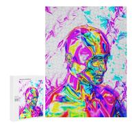 Puzzle para adolescentes 500 piezas abstracto colorido retrato arte rompecabezas anti-estrés, decoración perfecta, actividades divertidas para el hogar, 500 piezas