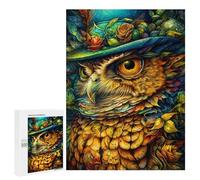 Puzzle para adolescentes 500 piezas de arte de búho acusado -1 rompecabezas para adultos práctico juego para mejorar la memoria actividades divertidas para el hogar 500 piezas