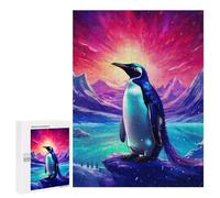 Puzzle para adolescentes, 500 piezas, pingüino en un paisaje cósmico, rompecabezas para adultos, juego familiar, regalo de cumpleaños, interacción entre padres e hijos, 500 unidades