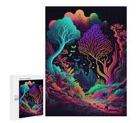 Puzzle para adolescentes, 500 piezas, rompecabezas coloridos del bosque de fantasía para adultos, juegos divertidos, decoración del hogar, regalos de cumpleaños y regalos únicos, 500 piezas