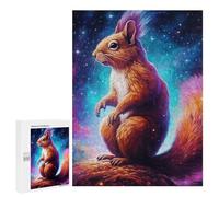 Puzzle para adolescentes, 500 piezas, rompecabezas cósmicos de majestía ardilla para adultos, juegos divertidos, decoración del hogar, regalos de cumpleaños y regalos únicos, 500 piezas