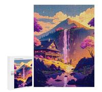 Puzzle para adolescentes 500 piezas rompecabezas de serenidad de retiro de montaña para adultos juego práctico para mejorar la memoria actividades divertidas para el hogar 500 piezas