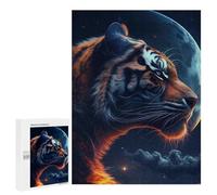 Puzzle para adolescentes, 500 piezas, rompecabezas místicos de luna de tigre para adultos, juegos de relajación, desafío difícil, regalos de cumpleaños únicos, 500 piezas