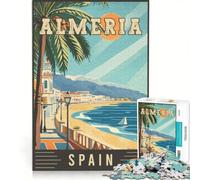 Puzzle para Adolescentes de 1000 Piezas: Almería, España Arte de Viaje, Juguetes para armar, interacción Entre Padres e Hijos, cumpleaños y Navidad 50x75cm